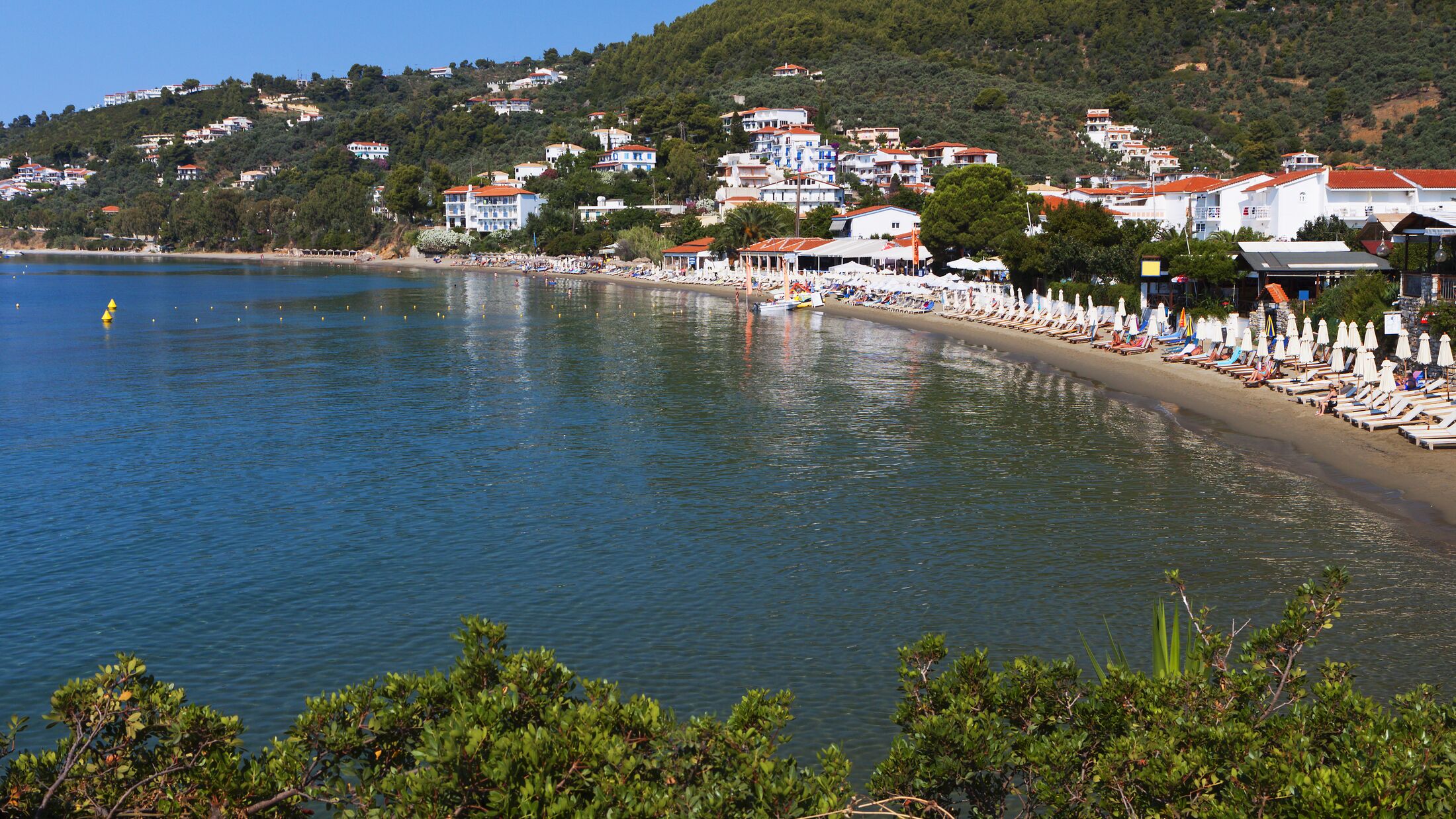 Megali Ammos beach at Skiathos island in Greece