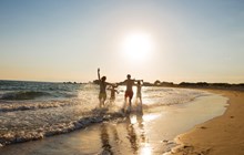 Family on the Beach, Turkey
